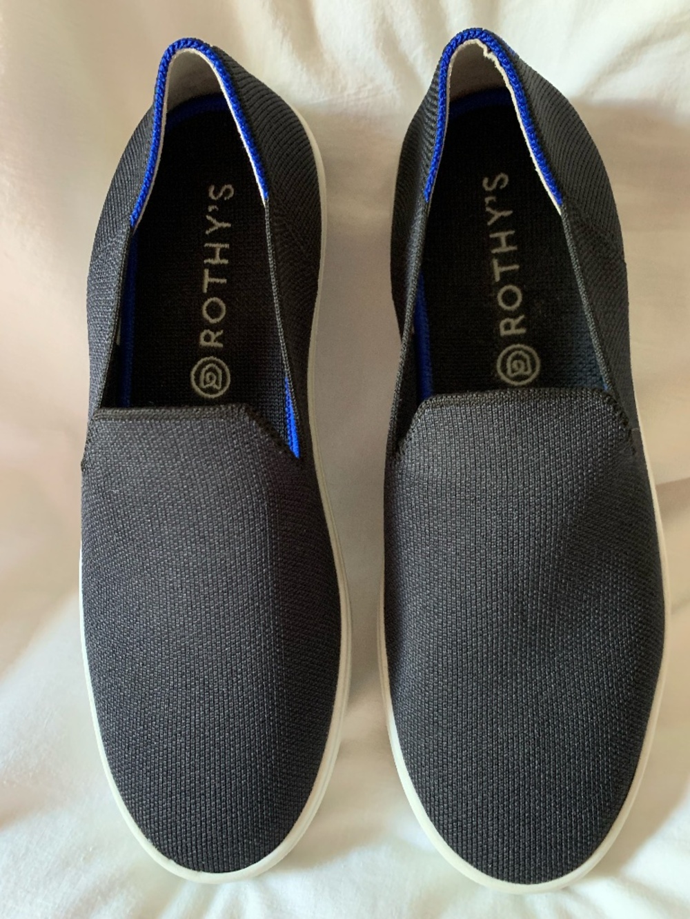 Rothy's black knit 'Original Slip On Sneakers'